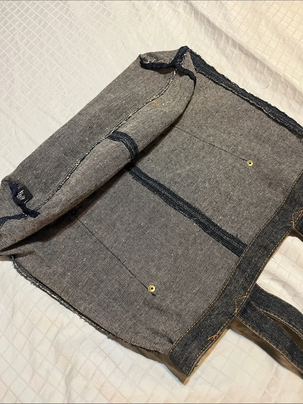 Bath & Body Works Unisex Blue Denim tote bag